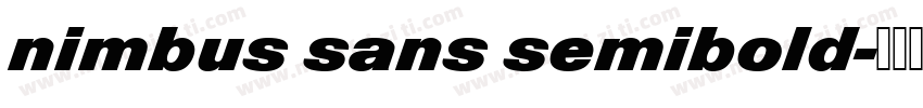 nimbus sans semibold字体转换